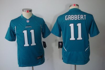 Youth Nike Jacksonville Jaguars #11 Blaine Gabbert Green Color[Youth Limited Jerseys]