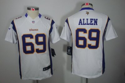 Youth Nike Minnesota Vikings #69 Allen White Color[Youth Limited Jerseys]