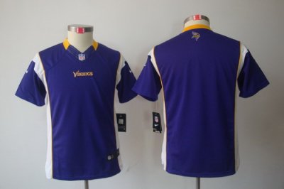 Youth Nike Minnesota Vikings Blank Purple Color[Youth Limited Jerseys]