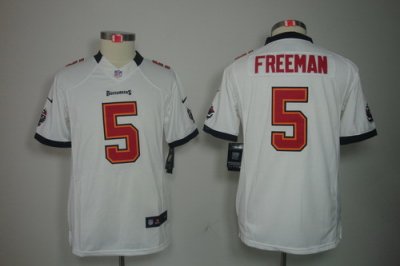 Youth Nike Tampa Bay Buccanee #5 Josh Freeman White Color Limited Jerseys