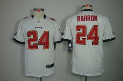 Youth Nike Tampa Bay Buccanee #24 Mark Barron White Color[Youth Limited Jerseys]