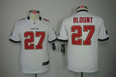 Youth Nike Tampa Bay Buccaneers #27 LeGarrette Blount White Color[Youth Limited Jerseys]