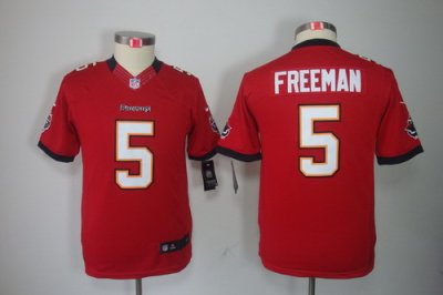 Youth Nike Youth Tampa Bay Buccanee #5 Josh Freeman Red Color Limited Jerseys