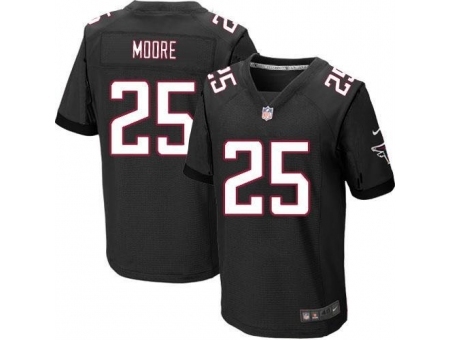 Nike Atlanta Falcons 25 William Moore Black Elite NFL Jersey