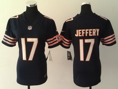 Women Nike Chicago Bears #17 Alshon Jeffery Blue NFL Jerseys