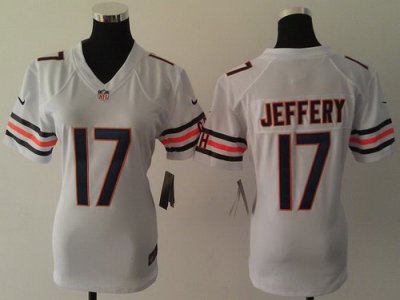 Women Nike Chicago Bears #17 Alshon Jeffery White NFL Jerseys