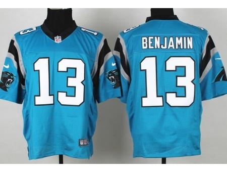 Nike Carolina Panthers 13 Kelvin Benjamin Blue Elite NFL Jersey