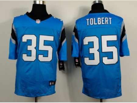 Nike Carolina Panthers 35 Mike Tolbert blue Elite NFL Jersey