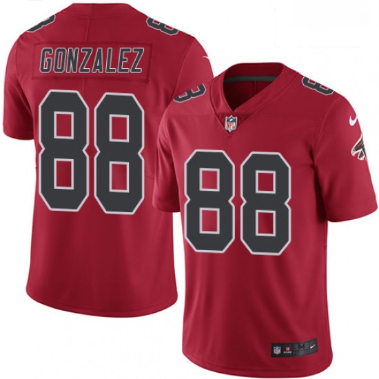 Men Nike Atlanta Falcons 88 Tony Gonzalez Limited Red Rush Vapor Untouchable NFL Jersey