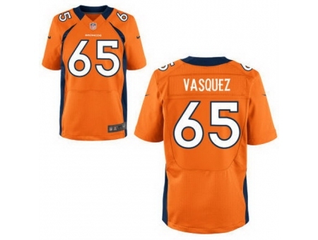 Nike Denver Broncos 65 Louis vasquez Orange Game NFL Jersey