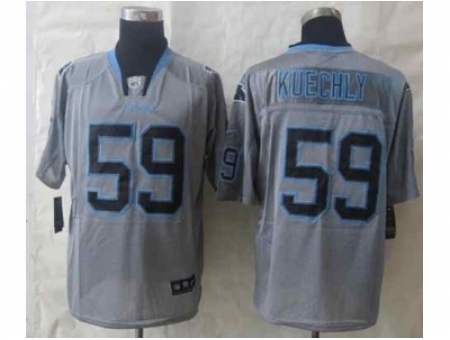 Nike Carolina Panthers 59 Kuechly grey Elite lights out NFL Jersey