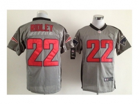 nike new england patriots 22 stevan ridley grey Elite shadow NFL Jersey