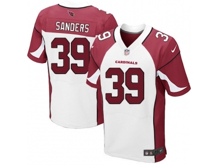 Nike Arizona Cardinals 39 James Sanders White Elite NFL Jersey