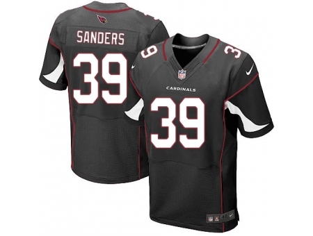 Nike Arizona Cardinals 39 James Sanders Black Elite NFL Jersey