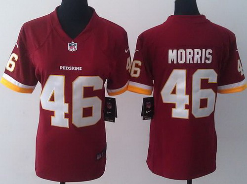 Women Nike Washington Redskins 46 Alfred Morris Red NFL Jerseys