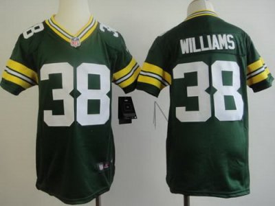 Youth Nike Green Bay Packers 38 Tramon Williams Green NFL Jerseys