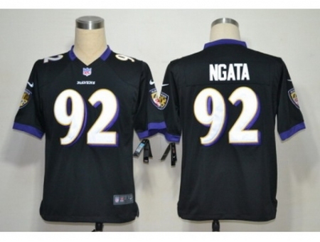 Nike Baltimore Ravens 92 Haloti Ngata Black Game NFL Jersey