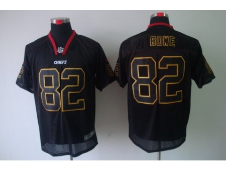 Nike Kansas City Chiefs 82 Dwayne Bowe Black Elite Lights Out NFL Jersey