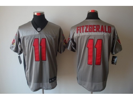 Nike Arizona Cardinals 11 Larry Fitzgerald Grey Elite Shadow NFL Jersey