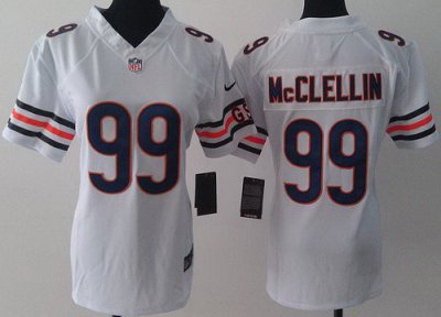 Women Nike Chicago Bears 99 Shea McClellin White LIMITED Jerseys