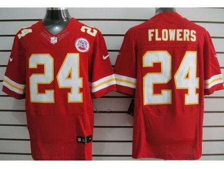 Nike Kansas City Chiefs 24 Brandon Flowers Red Elite NFL Jersey