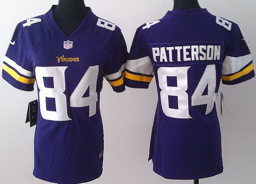 Women Nike Minnesota Vikings 84 Cordarrelle Patterson Purple Jerseys 2013 New Style