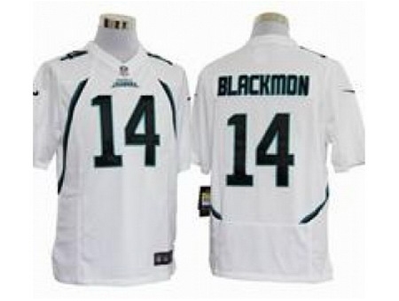 Nike Jacksonville Jaguars 14 Justin Blackmon White Game NFL Jersey