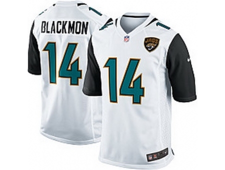 Nike Jacksonville Jaguars 14 Justin Blackmon White Game New NFL Jersey