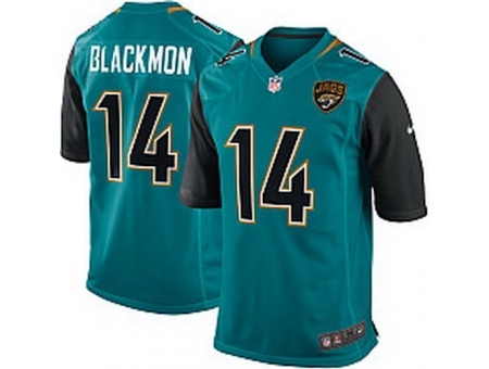 Nike Jacksonville Jaguars 14 Justin Blackmon Green Game New NFL Jersey