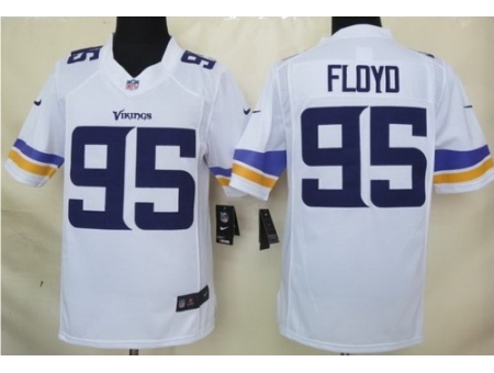 Nike Minnesota Vikings 95 Sharrif Floyd White Limited NFL Jersey