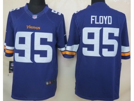 Nike Minnesota Vikings 95 Sharrif Floyd Purple Limited NFL Jerse