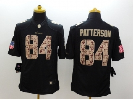 Nike Minnesota Vikings 84 Cordarrelle Patterson black Limited Salute to Service NFL Jersey