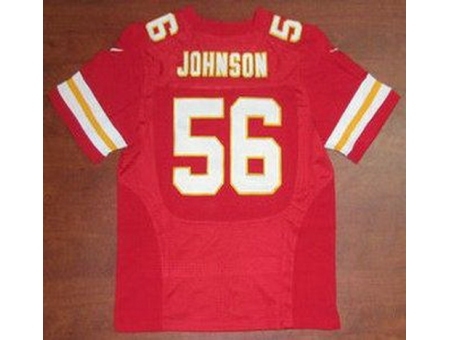 Nike Kansas City Chiefs 6 Derrick Johnson Red Elite NFL Jersey