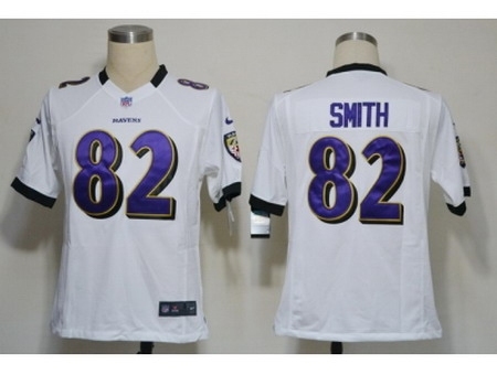 Nike Baltimore Ravens 82 Torrey Smith White Game NFL Jersey