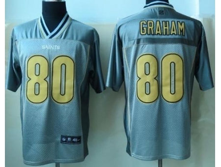 Nike New Orleans Saints 80 Jimmy Graham Grey Elite Vapor NFL Jersey