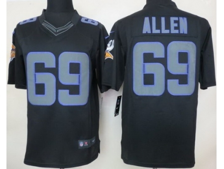 Nike Minnesota Vikings 69 Jared Allen Black Limited Impact NFL Jersey