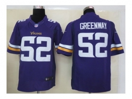 Nike Minnesota Vikings 52 Chad Greenway Purple Limited NFL Jerse