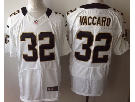 Nike New Orleans Saints 32 Kenny Vaccaro White Elite NFL Jersey