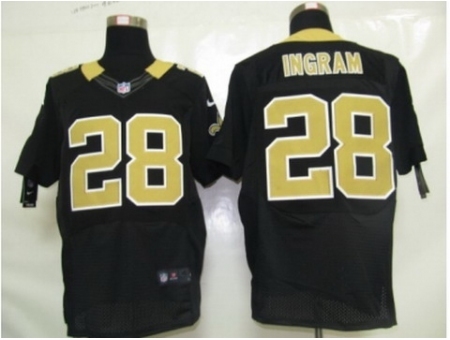 Nike New Orleans Saints 28 Mark Ingram black Elite NFL Jersey