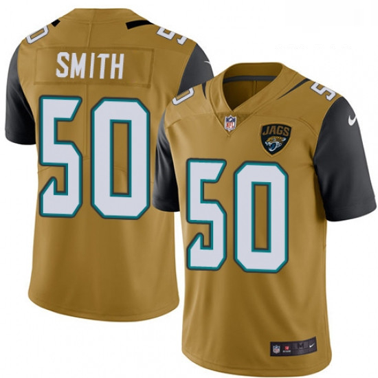 Men Nike Jacksonville Jaguars 50 Telvin Smith Limited Gold Rush 