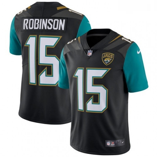 Youth Nike Jacksonville Jaguars 15 Allen Robinson Black Alternate Vapor Untouchable Limited Player N