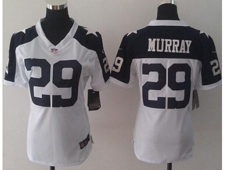 Women's Nike Dallas Cowboys #29 DeMarco Murray White Thanksgiving Throwback Stitched Jersey