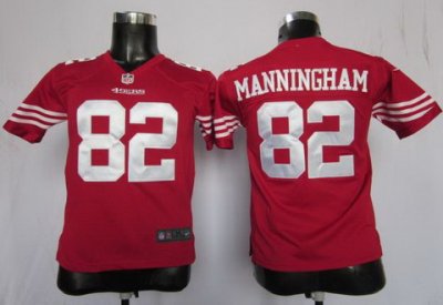 Youth Nike San Francisco 49ers #82 Mario Manningham Red NFL Jerseys