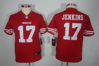 Youth Nike San Francisco 49ers #17 Jenkins Red Limited Jerseys