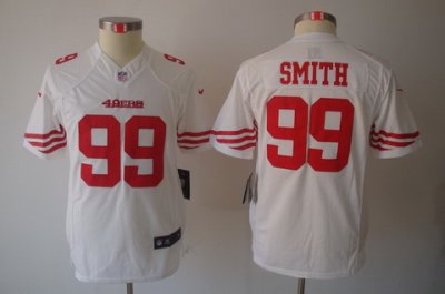 Youth Nike San Francisco 49ers 99# Aldon Smith White Limited Jerseys