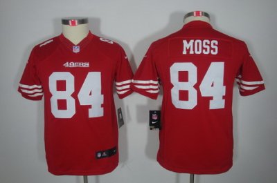 Youth Nike San Francisco 49ers 84 Randy Moss Red Limited Jerseys