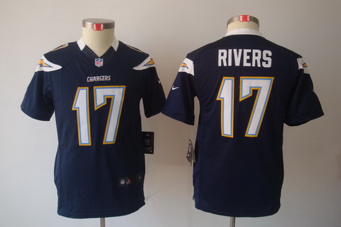 Youth Nike San Diego Charger #17 Rivers Blue Limited Jerseys