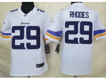 Nike Minnesota Vikings 29 Xavier Rhodes White Limited NFL Jersey