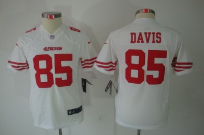 Youth Nike San Francisco 49ers #85 Vernon Davis White Limited Jerseys