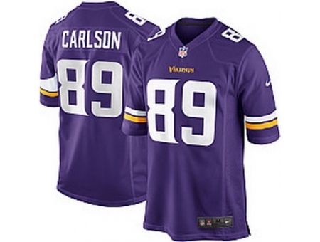 Nike Minnesota Vikings 89 John Carlson Purple Game NFL Jersey